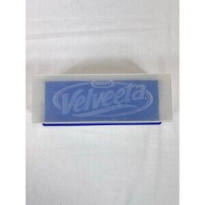 Retro Kraft Velveeta Cheese Box Holder Blue & Clear Plastic Made in USA